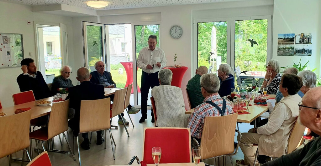 Ansprache von Bürgermeister Guido Rahn - Förderer des Projekts von Anfang an.