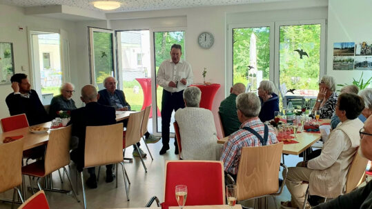 Ansprache von Bürgermeister Guido Rahn - Förderer des Projekts von Anfang an.